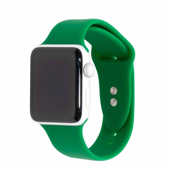 SARINA SILICONE SPORT BAND FOR APPLE WATCH 38/40mm EMERALD GREEN NEW IN BOX - Picture 1 of 8